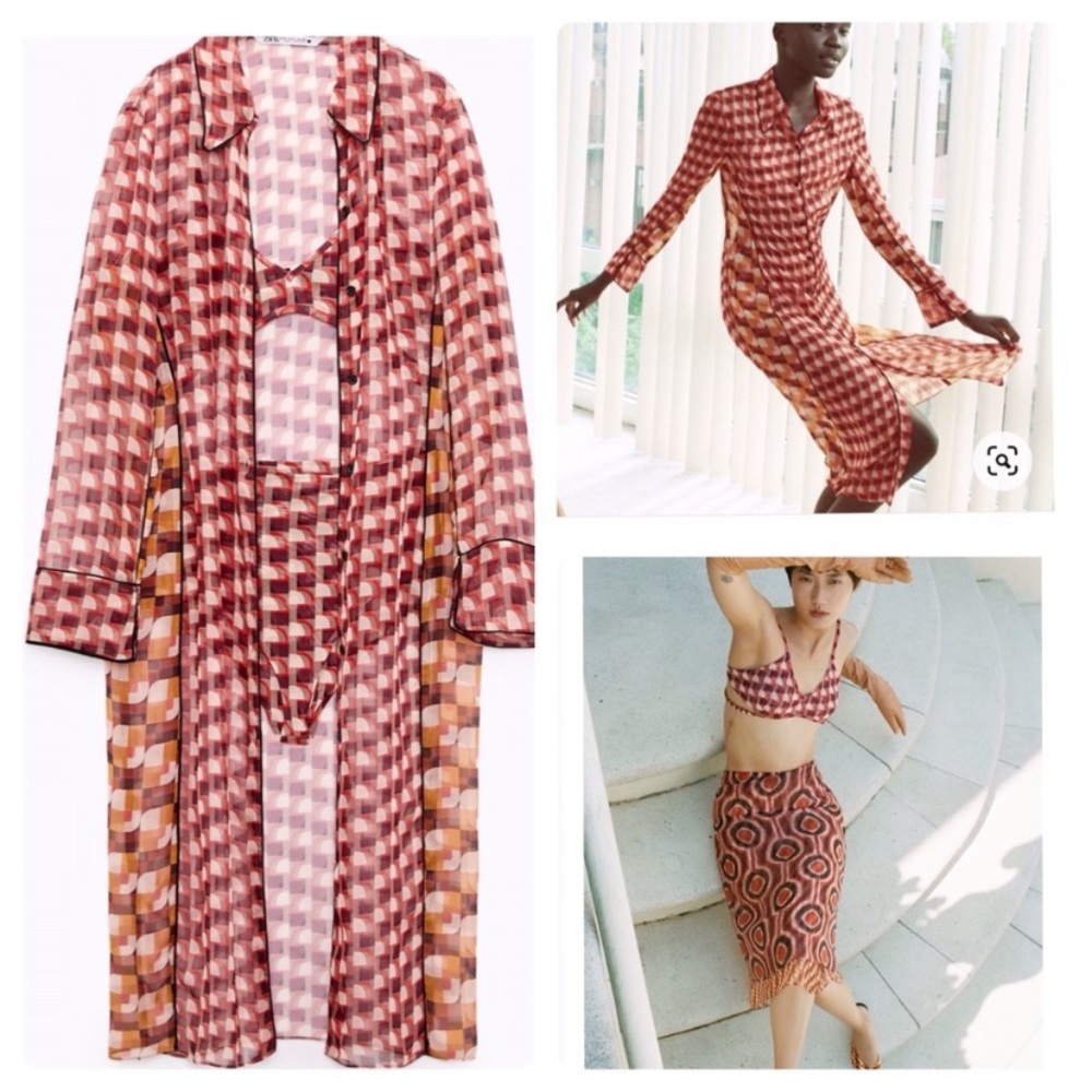 Zara 4 piece semi shear tunic set